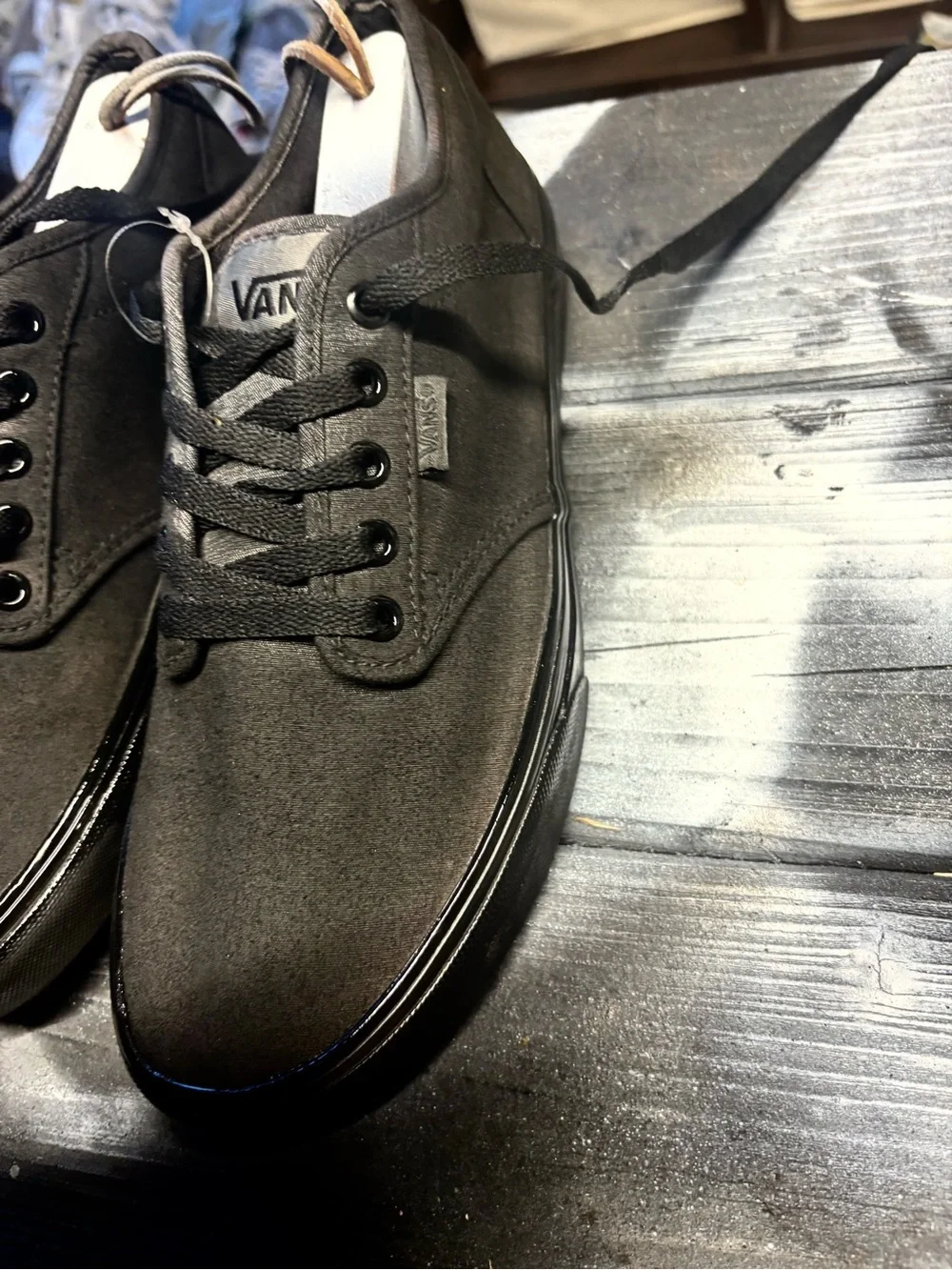 Vans Black Suede Low-Top Sneakers